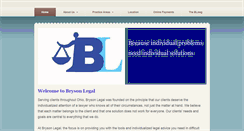 Desktop Screenshot of brysonlegalohio.com