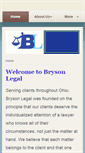 Mobile Screenshot of brysonlegalohio.com