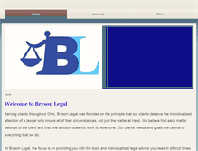 Tablet Screenshot of brysonlegalohio.com